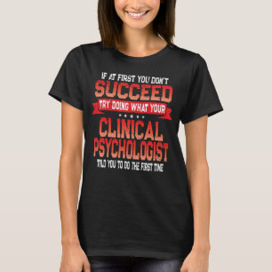Camiseta Sicólogo clínico Chiste Sicología Humor