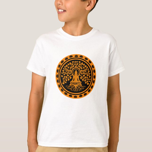 Camiseta Siddhartha Gautama, arte budista (Anverso)