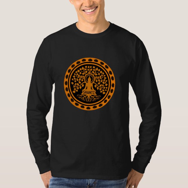 Camiseta Siddhartha Gautama, arte budista (Anverso)