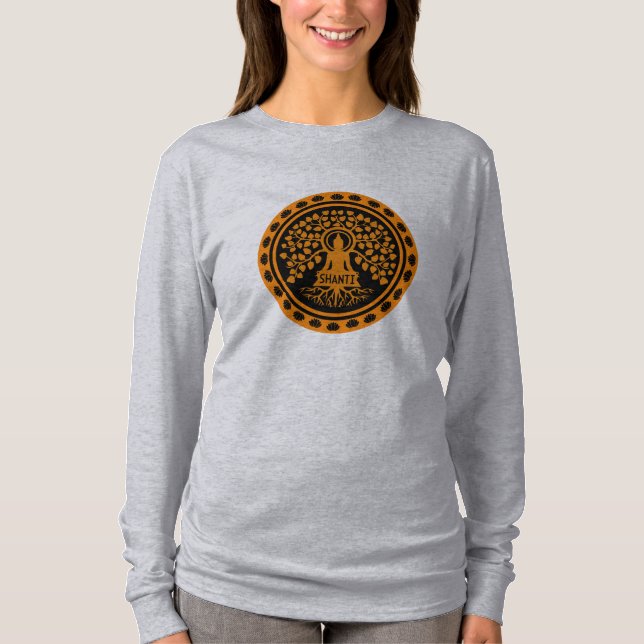 Camiseta Siddhartha Gautama, arte budista (Anverso)
