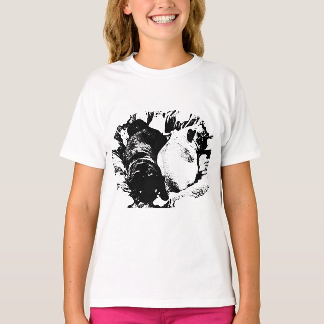 Camiseta Side-by-Side Pugs at Rest (Anverso)