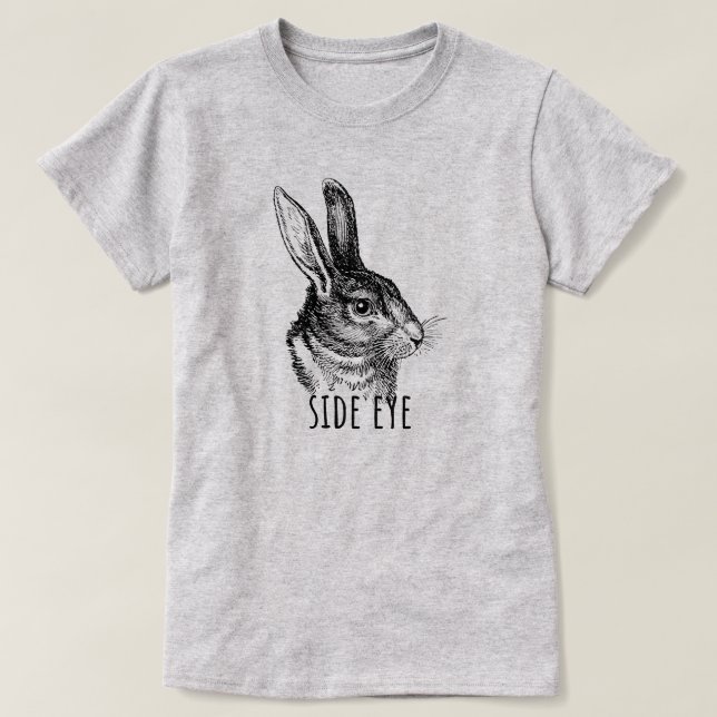 Camiseta Side Eye Funny Bunny (Diseño del anverso)