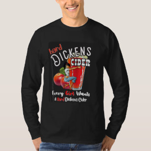 Camiseta Sidra Hard Dickens Chica Whiskey Y Cerveza Manzana