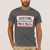Sie verlassen el jetzt Rótulo de Berlín