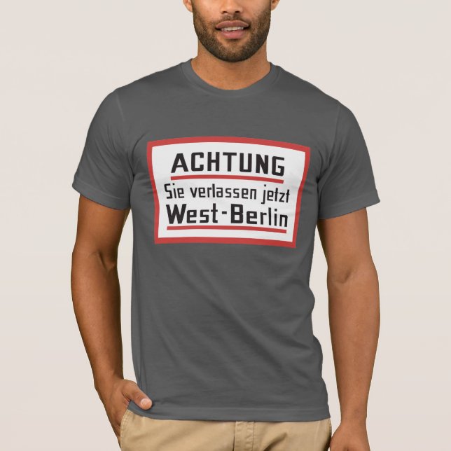 Camiseta Sie verlassen el jetzt Rótulo de Berlín (Anverso)