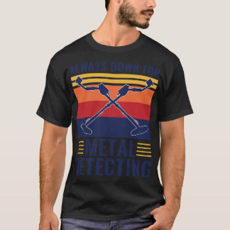 Camiseta Siempre Abajo Para La Detección Metalizado De Un D
