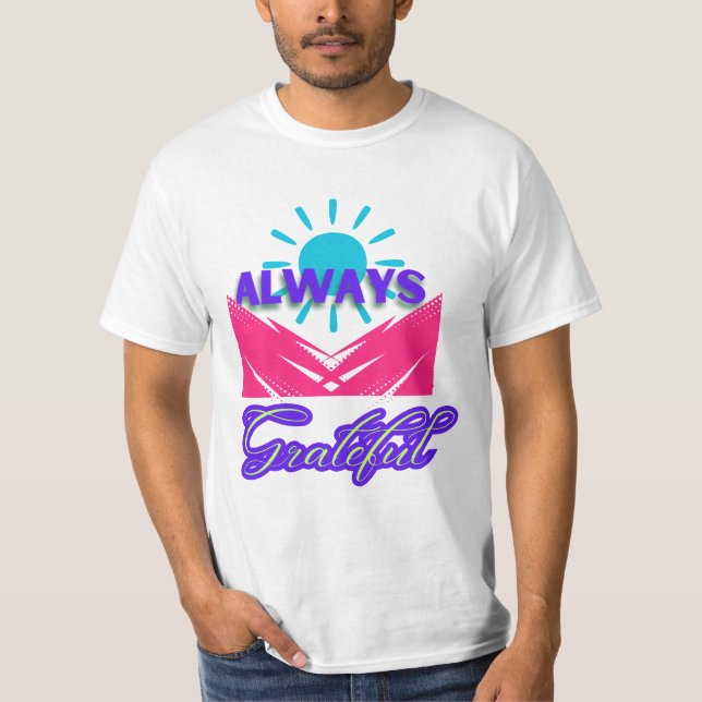 Camiseta Siempre agradecido (Anverso)