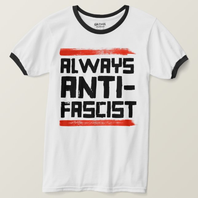 CAMISETA SIEMPRE ANTI-FASCISTA (Anverso del diseño)