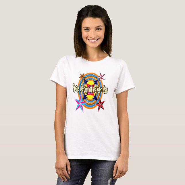 Camiseta Siempre bailando con las estrellas retro (Anverso completo)