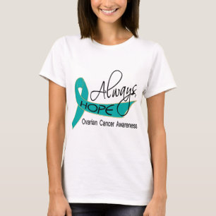 Camiseta Siempre cáncer ovárico de la esperanza