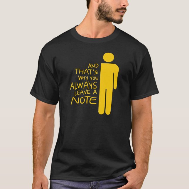 Camiseta Siempre deja una nota chico (Anverso)
