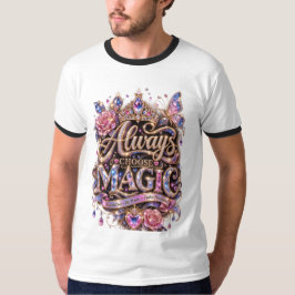 Camiseta Siempre Elige Diseño de Cristal de Chispa Mágica