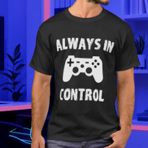 Siempre en Control Gamer Negro Blanco