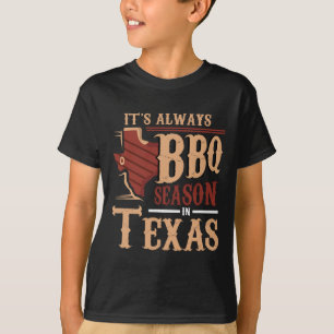 Camiseta Siempre es temporada de barbacoa en Texas