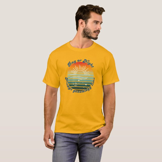 Camiseta Siempre Es Tiempo De Genealogía (Anverso completo)