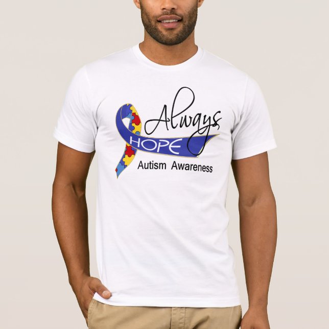 Camiseta Siempre esperanza de autismo (Anverso)