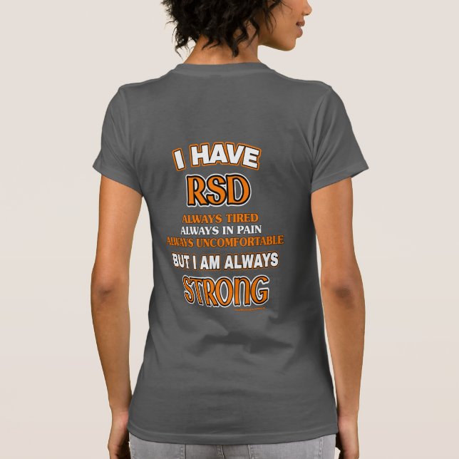 Camiseta Siempre fuerte...RSD/CRPS (Reverso)
