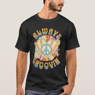 Camiseta Siempre Groovin retro 60 estilo hippie vintage
