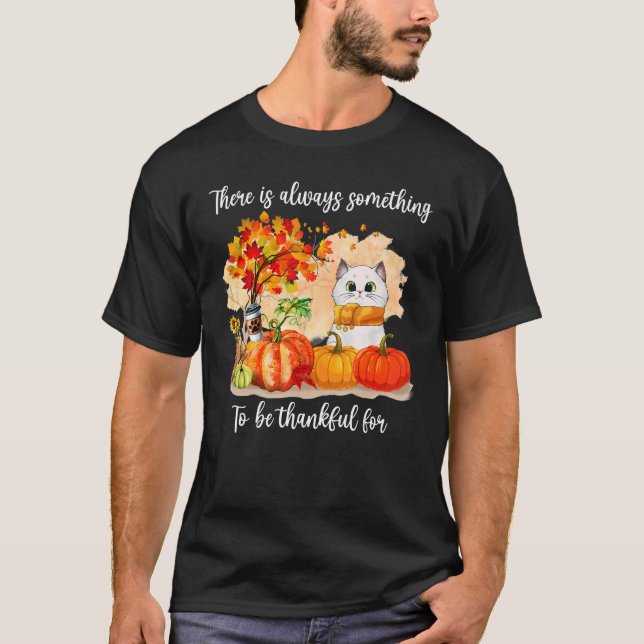 Camiseta Siempre Hay Algo Que Agradecer A Cat Autu (Anverso)