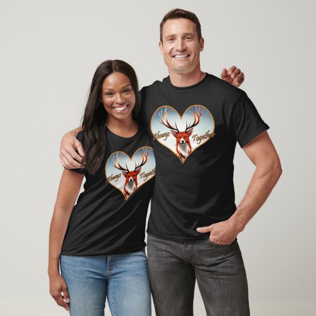 Camiseta Siempre juntos Vixen y Stag (Unisexo)