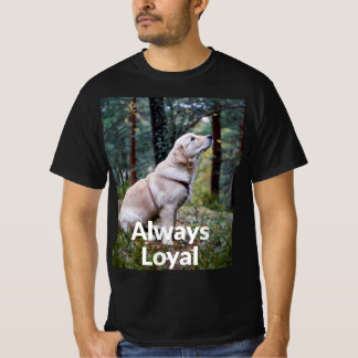 Camiseta Siempre Leal Tipografía de Foto de Bosque de Retri