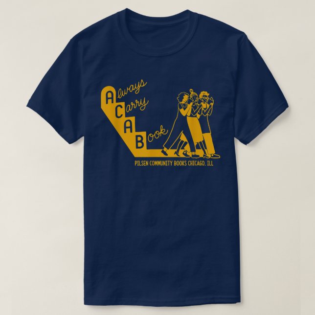 Camiseta Siempre Llevar Un Libro Pilsen Los Libros Comunita (Diseño del anverso)