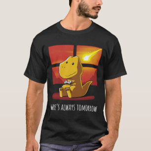 Camiseta Siempre mañana Dinosaurio jugando videojuego 1