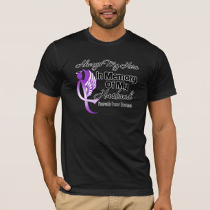 Camiseta Siempre mi héroe en cáncer pancreático del mari