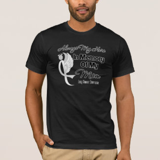 Camiseta Siempre mi héroe en memoria mamá - cáncer de pulmó