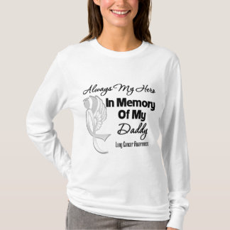 Camiseta Siempre mi héroe en memoria papá - cáncer de pulmó