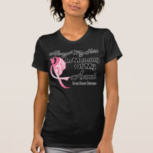 Camiseta Siempre Mi Héroe En Memoria Tía - Cáncer De Mama
