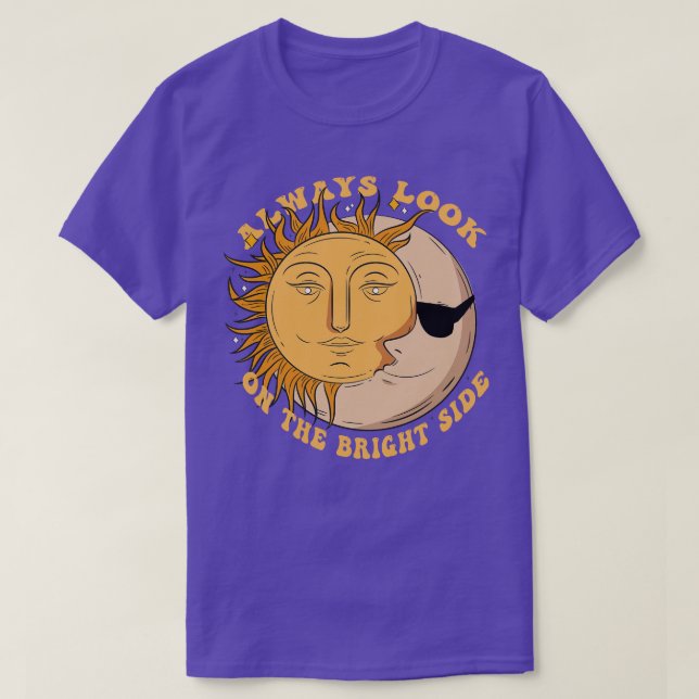 Camiseta Siempre Mira el Lado Brillante de la Luna Sol Boho (Diseño del anverso)