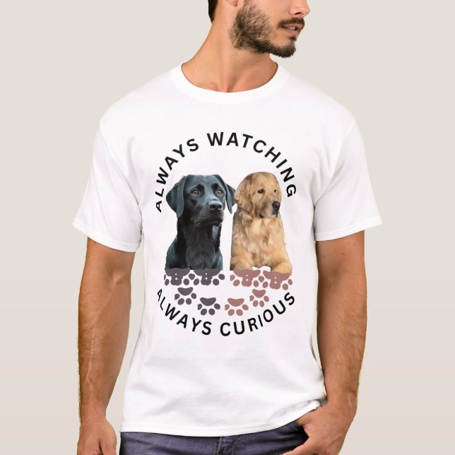 Camiseta Siempre observando. Siempre curioso (Anverso)