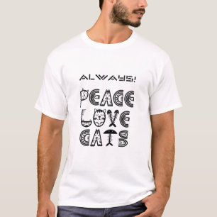 Camiseta Siempre Paz Cats de Amor
