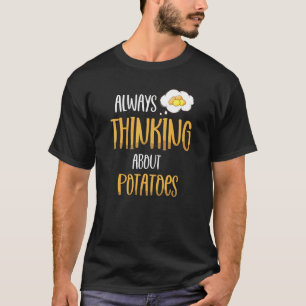 Camiseta Siempre Pensando En Las Papas Vegetarianas