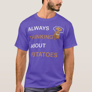 Camiseta Siempre Pensando En Las Papas Vegetarianas