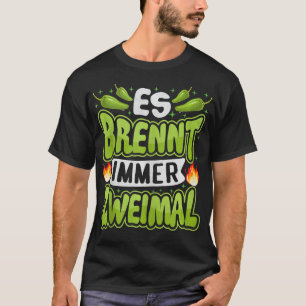 Camiseta Siempre Quema Dos Veces Salsa Caliente Chef Chico