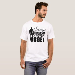Camiseta Siempre recuerde nunca olvidar el Día de los Veter