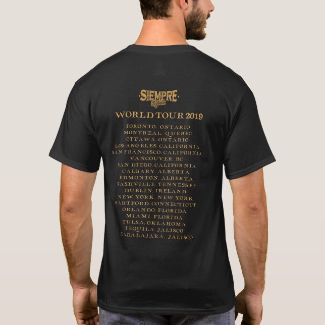 Camiseta Siempre Rock Band Tee (Reverso)
