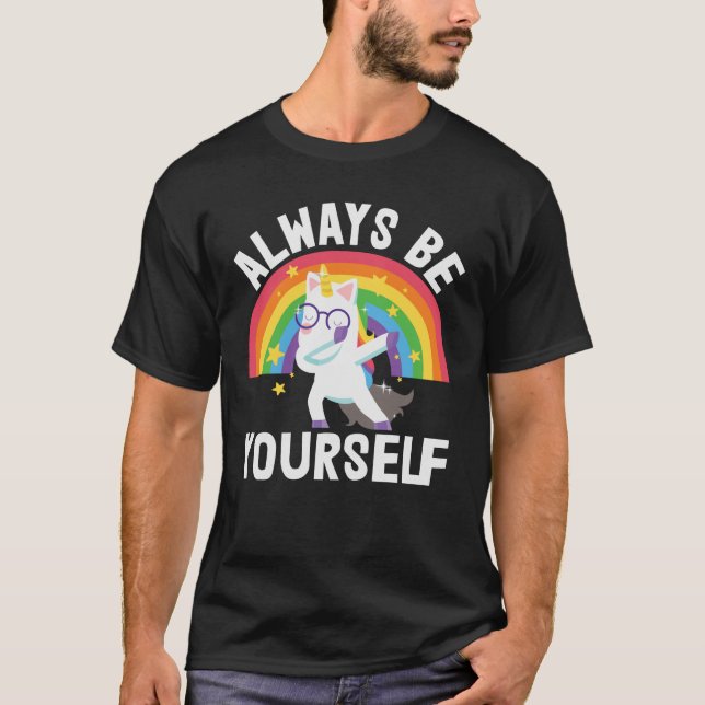 Camiseta Siempre seas tú mismo lgbtq orgullo arco iris unic (Anverso)