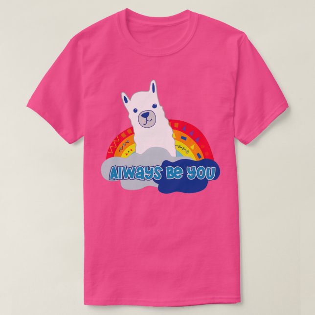 Camiseta Siempre seas tu versión de Llama (Diseño del anverso)