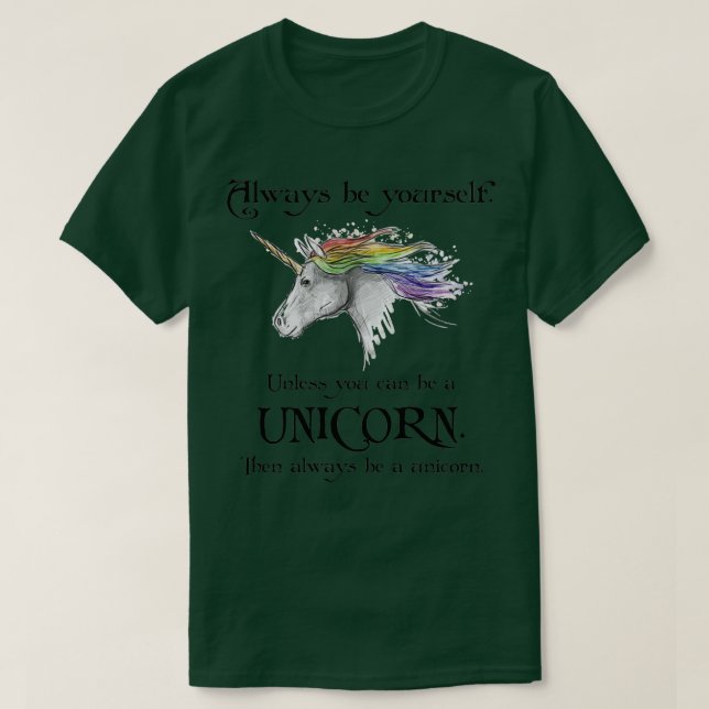 Camiseta Siempre ser unicornio 1 (Diseño del anverso)