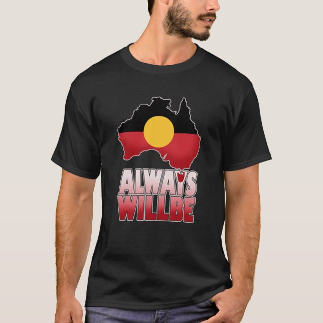 Camiseta Siempre serán tierras aborígenes, Australia (Anverso)
