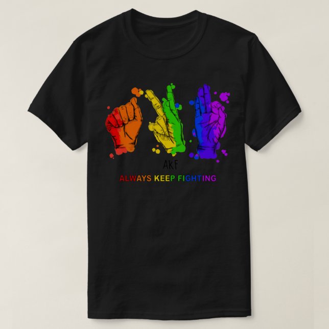 Camiseta Siempre Sigan Luchando (Diseño del anverso)