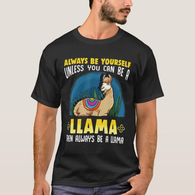 Camiseta Siempre te llamas cute llama (Anverso)