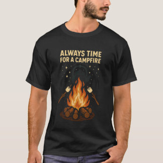 Camiseta Siempre tiempo para el espíritu de acampada de una