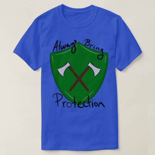Camiseta Siempre traer protección (Diseño del anverso)