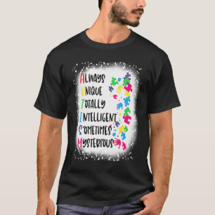Camiseta Siempre Único Totalmente Inteligente A Veces Miste