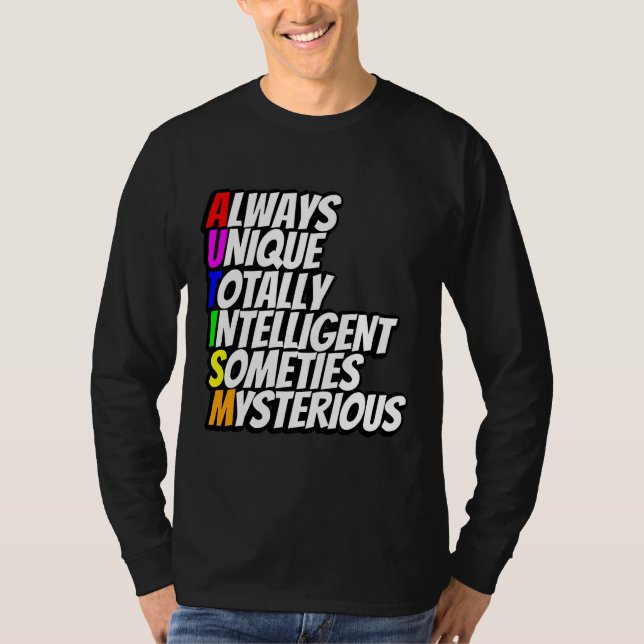 Camiseta Siempre Único Totalmente Inteligente A Veces Myste (Anverso)