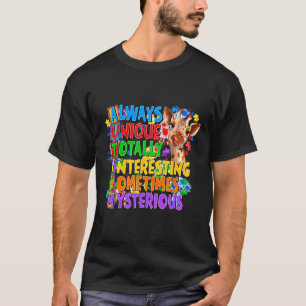 Camiseta Siempre Único Totalmente Interesante A Veces Amigo